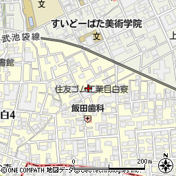 住友ゴム目白寮周辺の地図