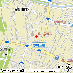 東京都立川市砂川町3丁目3-9周辺の地図