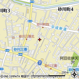 東京都立川市砂川町4丁目15-2周辺の地図