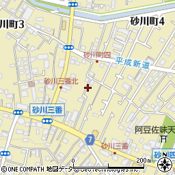東京都立川市砂川町4丁目15周辺の地図