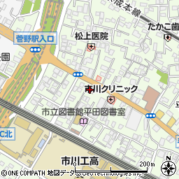 セブンイレブン市川平田１丁目店周辺の地図