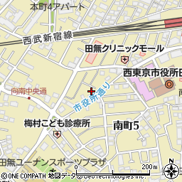 ＳＡＮパーク西東京南町１駐車場周辺の地図