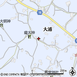 千葉県匝瑳市大浦520周辺の地図