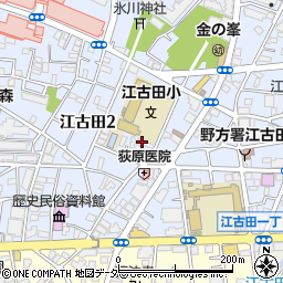 東京都中野区江古田2丁目13-30周辺の地図