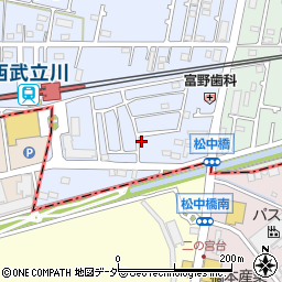 東京都立川市西砂町1丁目2-62周辺の地図