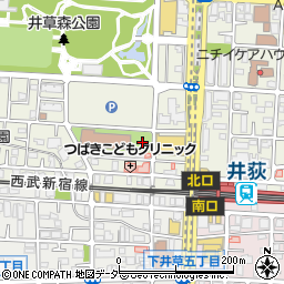 サミットストア井荻駅前店駐車場周辺の地図