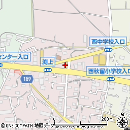 ファミリーマートあきる野渕上店周辺の地図