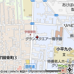 グランスクエア一橋学園周辺の地図