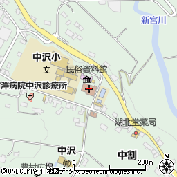 駒ヶ根市中沢支所周辺の地図
