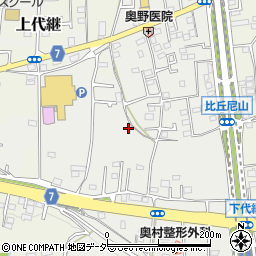 東京都あきる野市下代継周辺の地図