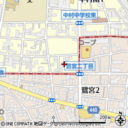 東京都練馬区中村南1丁目28周辺の地図