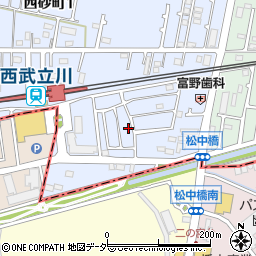 東京都立川市西砂町1丁目2-63周辺の地図