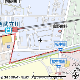 東京都立川市西砂町1丁目2-34周辺の地図