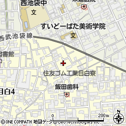 東京都豊島区目白4丁目22周辺の地図