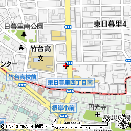 株式会社大滝東日暮里店周辺の地図