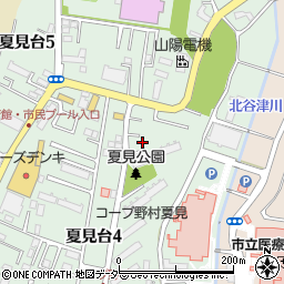 千葉県船橋市夏見台4丁目20-54周辺の地図