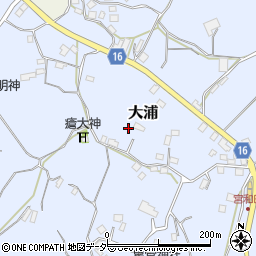 千葉県匝瑳市大浦517周辺の地図