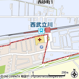 ダイソーヤオコー西武立川駅前店周辺の地図