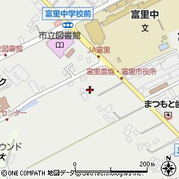 富里市役所　福祉センター周辺の地図
