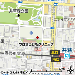 リパークサミットストア井荻駅前店駐車場周辺の地図