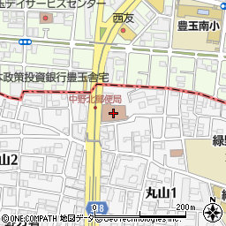 中野北郵便局 ＡＴＭ周辺の地図
