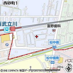 東京都立川市西砂町1丁目2-85周辺の地図