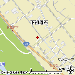 山梨県韮崎市下祖母石2236周辺の地図
