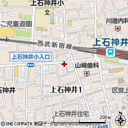上石神井郵便局周辺の地図