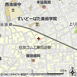 東京都豊島区目白4丁目21-3周辺の地図