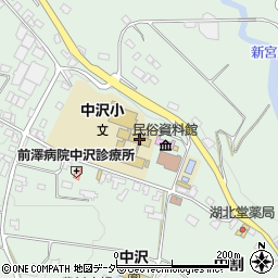駒ヶ根市立中沢小学校周辺の地図