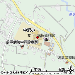 駒ヶ根市立中沢小学校周辺の地図