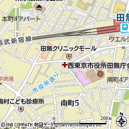 ローソン西東京南町五丁目店周辺の地図