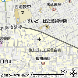 東京都豊島区目白4丁目22-18周辺の地図