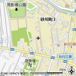 砂川関内科周辺の地図