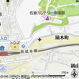 千葉県佐倉市鏑木町1019周辺の地図
