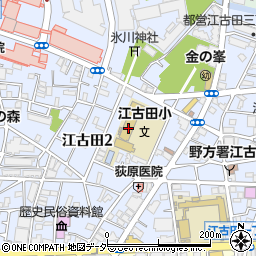 東京都中野区江古田2丁目13-28周辺の地図