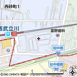 東京都立川市西砂町1丁目2-91周辺の地図