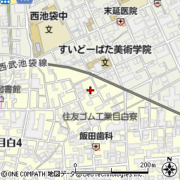 東京都豊島区目白4丁目22-17周辺の地図