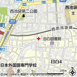 東京都豊島区目白4丁目30-12周辺の地図
