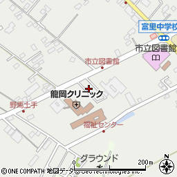 千葉県富里市七栄653-58周辺の地図