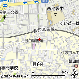 東京都豊島区目白4丁目31周辺の地図