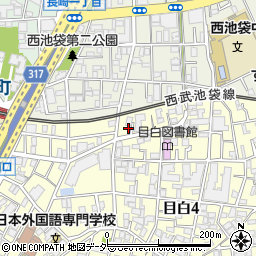 東京都豊島区目白4丁目30-13周辺の地図