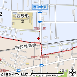 オリックスレンタカー西武立川駅前店周辺の地図