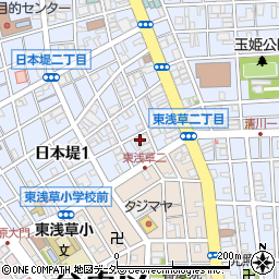 東京都台東区日本堤1丁目2-9周辺の地図