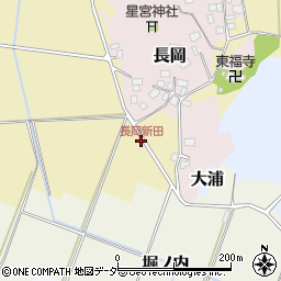 長岡新田周辺の地図