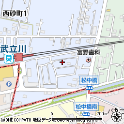 東京都立川市西砂町1丁目2-107周辺の地図