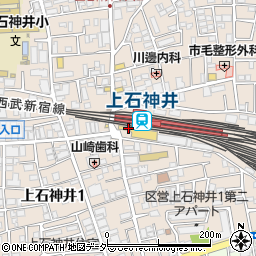 西武鉄道株式会社　上石神井駅周辺の地図