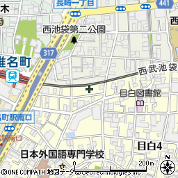 東京都豊島区目白5丁目30周辺の地図