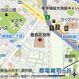 みずほ銀行豊島区役所 ＡＴＭ周辺の地図