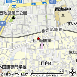 東京都豊島区目白4丁目30-6周辺の地図